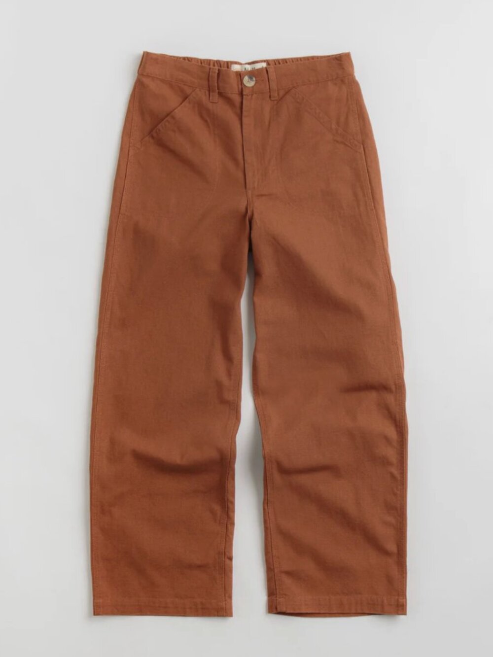 NWT Mollusk Women's Painter Pants in Cognac Sz L